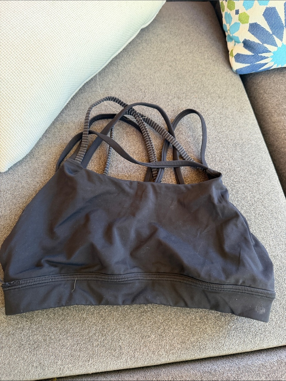 Black Strappy Sports Bralette - Women Intimates & Sleepwear